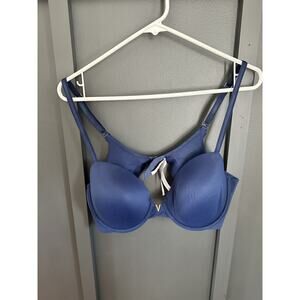 Victoria's Secret Lightly Lined Women's T-Shirt Bra, Navy, Size 38C